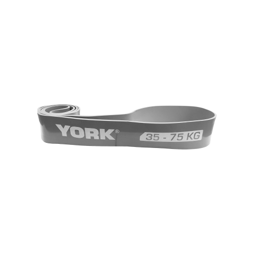 Резинка для фитнеса  York 35-75 кг серый #Y-80507 - фото №3